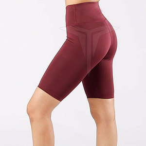 Shorts Deportivos Casuales para Mujer, Hechos a Medida, con Cintura Elástica, Logotipo Personalizado, Secado Rápido, Transpirables, Tela de Spandex/Poliéster para Gimnasio y Yoga - Product Image 6