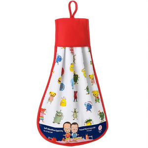 Juego de Toallas de Mano de Algodón Estampado de 9x19 Pulgadas, Suaves, Absorbentes y de Secado Rápido, 816 GSM, con Diseño de Dibujos Animados para Niños y Colgador - Product Image 2