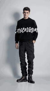 Suéteres de Hombre de Diseño Personalizado, Suéteres Jacquard de Manga Larga, Jersey de Cuello Redondo de Invierno, Suéter de Algodón Tejido para Hombre - Product Image 6