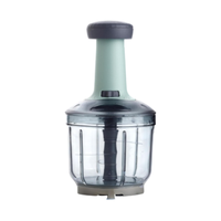 Picador Manual de Verduras, Cortador de Ajo y Cebolla, Procesador de Alimentos, Rebanador de Cocina de Plástico, Picador Ecológico, Mini Herramienta