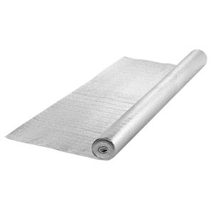 Rotolo Isolante per Tetti 3.2mm in Schiuma EPE con Foglio di Alluminio su Entrambi i Lati 48x10ft Barriera Riflettente per Riduzione del Calore - Product Image 1