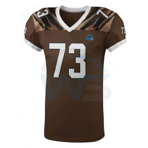 Uniforme de football américain respirant en polyester de haute qualité avec design imprimé personnalisé pour l'entraînement et les tenues d'équipe - Product Image 3