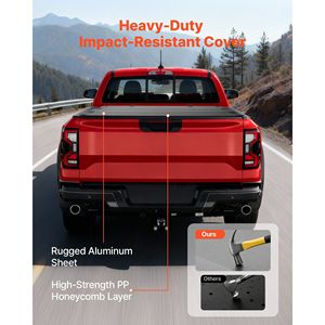 Cubierta rígida plegable de tres partes para caja de camioneta Ford Maverick 2022-2025, resistente al agua, de perfil bajo, para caja de 4.5 pies (54.4 pulgadas) - Product Image 4