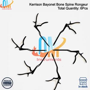 Juego de Instrumentos Ortopédicos Alemanes Kerrison Bayonet de 6 Piezas, Rongeurs para Huesos y Columna Vertebral, Retractor Quirúrgico Manual con Certificación CE | - Product Image 2