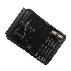 Professional Grade Black Stainless Steel Hair Extension <b>Tools</b> Set Pliers Micro Bead Removal Plier Loop <b>Hook</b> <b>Tools</b> Sectioning - Product Image 3