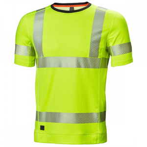 Construction Streetwear Security <b>T</b>-<b>shirt</b> for men Hi-<b>Vis</b> Reflective Tape <b>High</b> Visibility Working <b>T</b> <b>Shirt</b> - Product Image 1