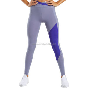 À la mode couleur bloc sport vêtements de sport Leggings hommes femmes personnalisé marque privée Offre Spéciale équipement d'entraînement Spandex avec taille - Product Image 3