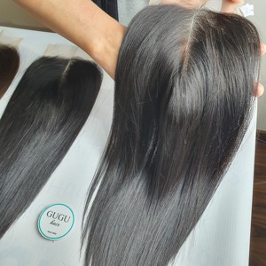 Vente en gros HD mince personnalisé pour fermetures 4x4 13x6 tailles Natural Wave Film vendeur transparent pour dentelle 100% vierge - Product Image 5