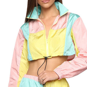 Conjunto de Chaqueta Corta y Pantalones Cortos de Invierno para Mujer, Estilo Casual, con Cuello Alto, Color Sólido, 100% Algodón Transpirable y Ecológico de Alta Calidad - Product Image 6