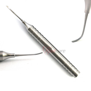 Juego de 3 periotomos quirúrgicos dentales flexibles de acero Manual Steel Rootcare, instrumentos de extracción de implantes con tornillo, modelo RI-026, certificado CE - Product Image 2