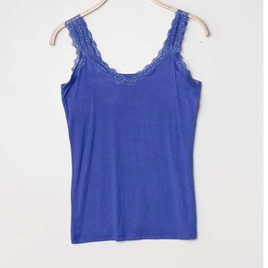 Camiseta sin mangas informal para mujer, transpirable, con cuello redondo y color liso - Product Image 2