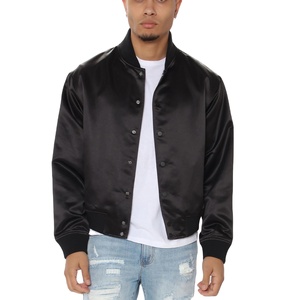 Oem Satin Varsity <b>Jacket</b> 100% Polyester Satin <b>Baseball</b> <b>Jacket</b> <b>Men</b> Spring Letterman <b>Baseball</b> Varsity <b>Jacket</b> - Product Image 1