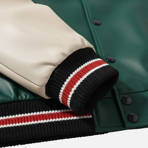 Vestes varsity légères à col montant avec broderie de logo personnalisée, vêtements d'hiver de haute qualité pour hommes - Product Image 4