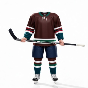 Maillot de hockey personnalisé pour équipe, uniforme d'entraînement professionnel de hockey sur glace, vêtements de sport respirants, taille et design personnalisés - Product Image 1
