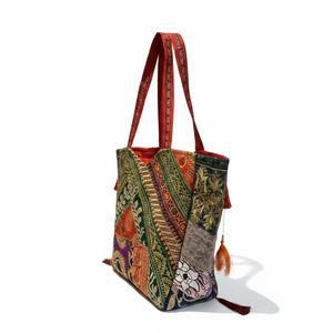 Handmade embroidered <b>patchwork</b> tote <b>bag</b> - Product Image 4