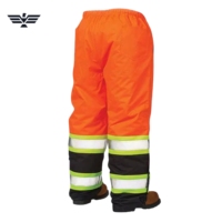 Pantaloni da Lavoro Unisex Alta Visibilità Riflettenti Traspiranti in Policotone Ripstop Multi Tasche Cargo Resistenti per Industria