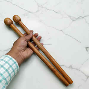 Baquetas de madera de acacia premium, hechas a mano, con alto brillo, al mejor precio. - Product Image 4