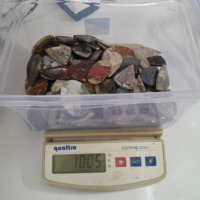 Venta al por mayor de alta calidad Natural Indonesia musgo ágata Natural cabujón piedras preciosas artesanías curación cristal 3X2,5 cm