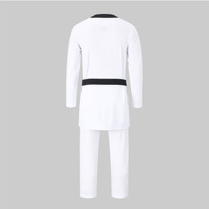 Customizable Taekwondo Uniform with <b>Black</b> Trim for Professionals Lightweight Durable with Custom Logos & <b>Labels</b> OEM Service - Product Image 4