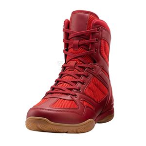 Zapatos de Boxeo Transpirables de Malla Roja, Calzado Deportivo, Botas de Entrenamiento, Suela de Goma Transpirable, Zapatos para Hombre - Product Image 2