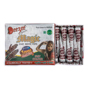 <b>Magic</b> Maroon Mehandi Cone Smooth Paste Easy Application for Bridal and Traditional Hand Art - Product Image 2