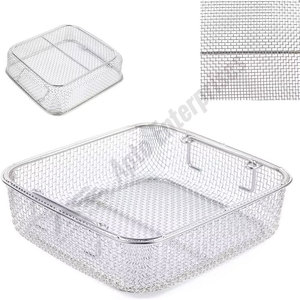 Mesh Wire Tray Stainless Steel Dental Sterilization Mesh Tray <b>Rack</b> Holloware Surgical Mesh Wire Tray Surgical Medic Instrument - Product Image 4