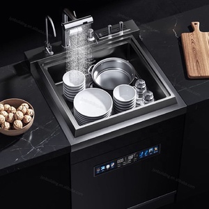 12set appartamento di piccole <span class=keywords><strong>dimensioni</strong></span> 600mm lavello integrato ad ultrasuoni incorporato lavastoviglie in acciaio inox 304 lavelli da cucina - Product Image 3