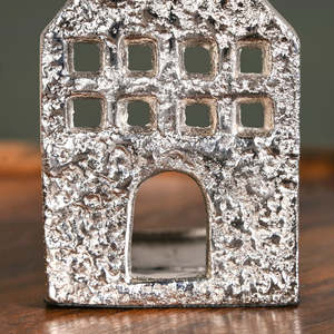 Metal House Shape Candle Holder Traditional Handicraft <b>Christmas</b> Decoration - Product Image 3