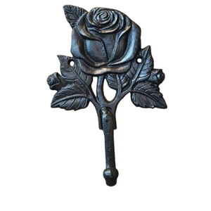 Vintage Cast-Iron Heavy-Duty Wall Hooks Rustic Black Utility <b>Coat</b> Hook Hardware Set for Entryway Bathroom Kitchen Bag <b>Hanger</b> - Product Image 6