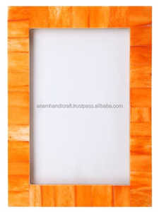 กรอบรูปจากอินเดียกรอบกระจกสำหรับตกแต่งบ้านพร้อมโลโก้ทำจากไม้แกะสลักตามสั่ง - Product Image 2