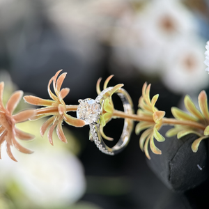 14K White Gold 2.50 Carat Round Brilliant IGI Certified Diamond Solitaire Engagement Ring Pave Band D Color and VVS2 Clarity - Product Image 1