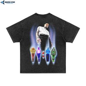 T-shirts personnalisés en gros – Coton/Polyester Jersey Coupe Ample Unie Décontractée Écologique Respirante Séchage Rapide OEM Marque Privée - Product Image 3