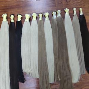 100% extensions de cheveux humains vierges non transformés cuticule alignée cheveux crus en vrac naturel Cabello Humano - Product Image 1