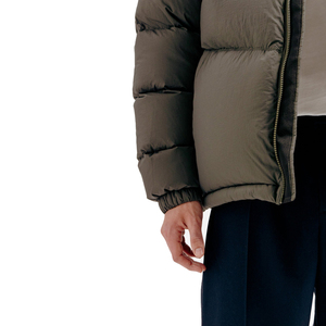 High Quality <b>Men's</b> <b>Long</b> Winter Puffer <b>Jacket</b> Stand Shiny Hood Design Customizable OEM Service Available Made Durable Canvas - Product Image 4