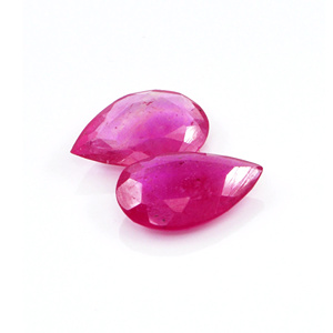 Rubis naturels de Bangkok, formes poire calibrées 10x15mm, pierres précieuses de rubis naturelles facettées en vrac pour la fabrication de bijoux, prêtes à l'emploi - Product Image 1