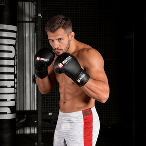 Gants de boxe Sanda professionnels en gros, logos personnalisés, 8oz 10oz 12oz 14oz, en cuir PU avec fermeture pour la boxe et le Muay Thai - Product Image 6