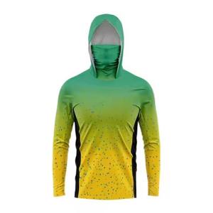 Chemise de pêche à manches longues pour homme, 100% polyester, imperméable, impression par sublimation couleur personnalisée, UPF 50, anti-UV, sport de plein air - Product Image 5