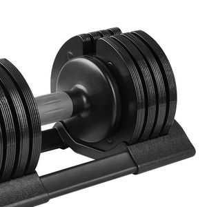 Haltères réglables (52 LBS) - Revêtement en caoutchouc 80 kg à 5 lb Musculation - Product Image 3