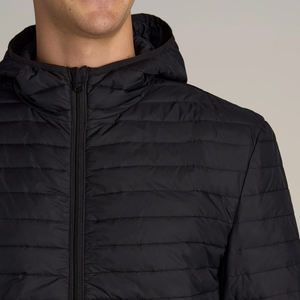 Veste matelassée longue imperméable et respirante de haute qualité, personnalisable OEM, pour homme, avec logo sur mesure, design décontracté hiver, poches - Product Image 6