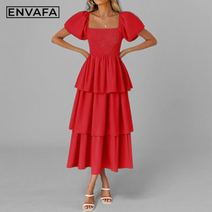Women's <b>Summer</b> Floor-Length Casual Breathable <b>Dress</b> Ladies Wholesale Elegant Custom <b>Dress</b> Manufacturer - Product Image 1