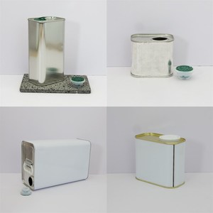 Boîtes en fer blanc pour huile d'olive en gros, 500 ml-5 L, contenants en fer blanc de qualité alimentaire pour l'emballage d'huile, impression personnalisée disponible - Product Image 2
