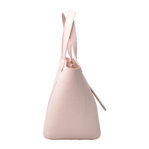 <b>Pink</b> PU Bucket Bag Women Handbag Tote <b>Purse</b> Lightweight Waterproof Shoulder Bag for Daily Shopping Travel - Product Image 3