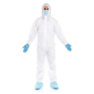 Combinaisons de sécurité jetables fabriquées au Bangladesh Type 5/6 Combinaison à capuche avec film SF microporeux respirant et imperméable à faible quantité minimale de commande - Product Image 3