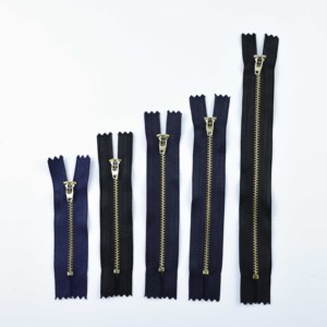 Custom 4YG 4.5YG Gold Metal Teeth <b>Zipper</b> for Jeans <b>Zippers</b> Copper - Product Image 5