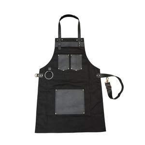 <b>Elite</b> Barber Shop Classic Canvas Uniform Vest Apron Tool Pockets Lightweight Water Resistant Luxury Work Overalls for Hair - Product Image 2