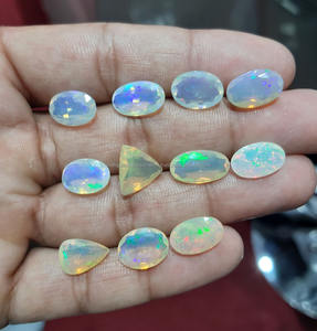 Oval Shaped Lab Create Ehtiopian Opal Loose Smooth Cabochon Gemstone para fiesta Wear Fabricación de joyas para la fabricación de regalos de verano - Product Image 3