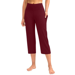 Concevez votre propre capri pour femme, couleur unie, séchage rapide, en promotion, en stock. - Product Image 1