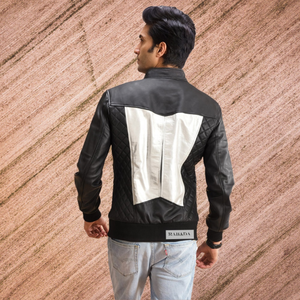 Veste bombardier en cuir véritable décontracté pour hommes vêtements pour hommes veste à glissière en cuir à manches longues et à la mode veste de moto - Product Image 5