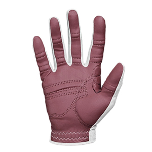 White Genuine Leather Golf Gloves <b>Full</b> Finger Non <b>Slip</b> Unisex Sports Glove With Breathable Fabric And Pull On Closure - Product Image 5