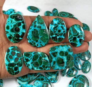 อัญมณี chrysocolla cabochons มรกตธรรมชาติอัญมณีจำนวนมากสำหรับการทำเครื่องประดับ - Product Image 6